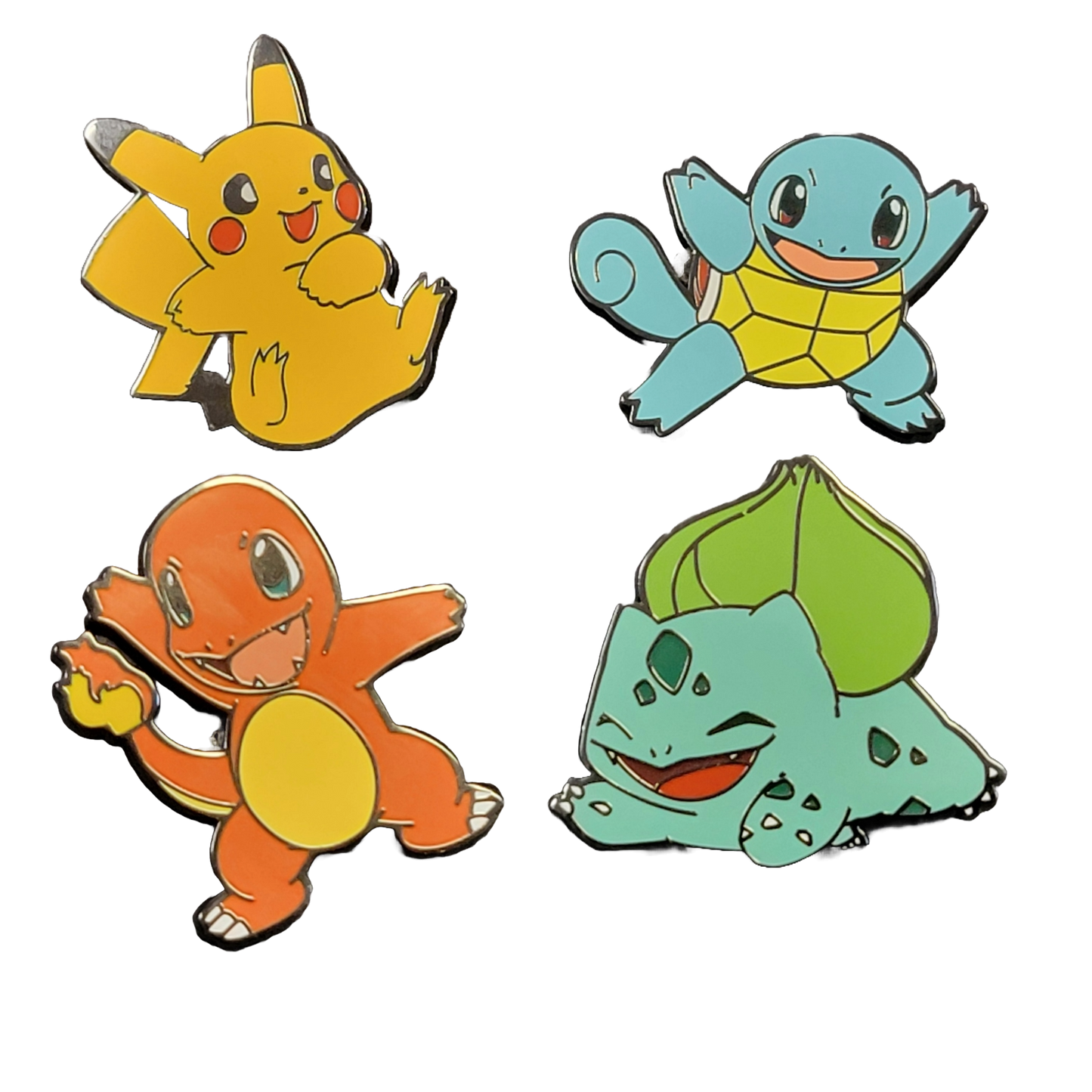 Pokémon Kanto Starter Enamel Pins