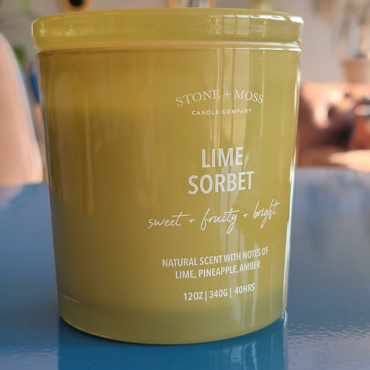 Stone + Moss Lime Sorbet Candle