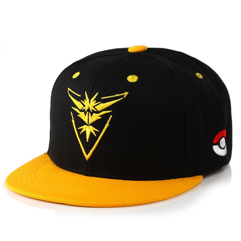 Pokémon Go Embroidered Cap Team Instinct Snapback Style Hat