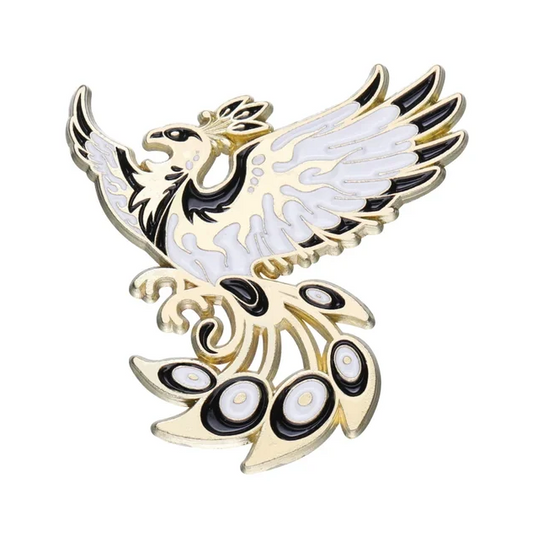 Phoenix Enamel Pin Metal Gothic Style Brooch