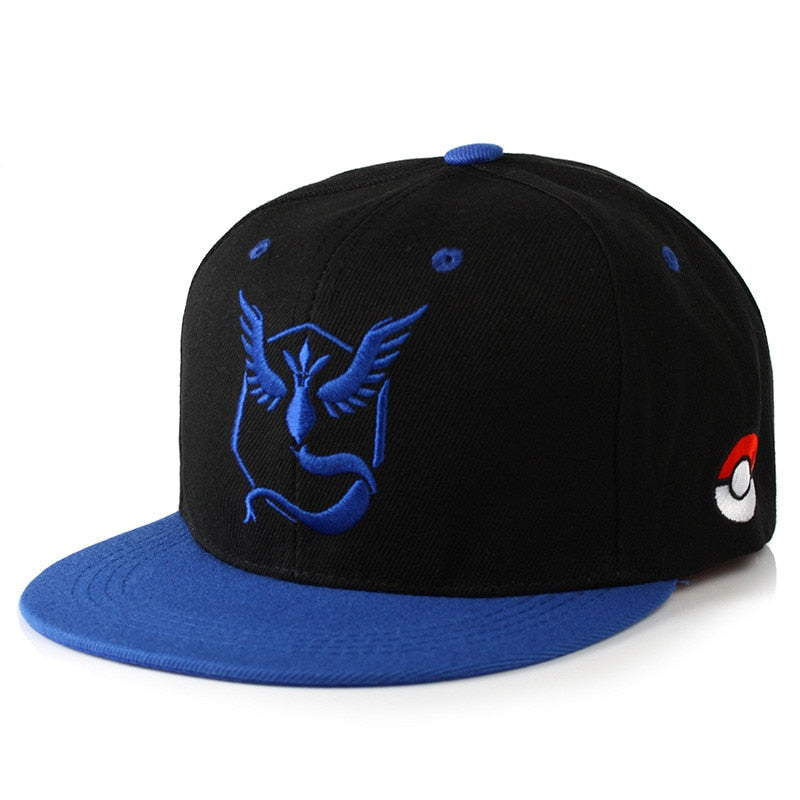 Pokémon Go Embroidered Cap Team Mystic Snapback Style Hat