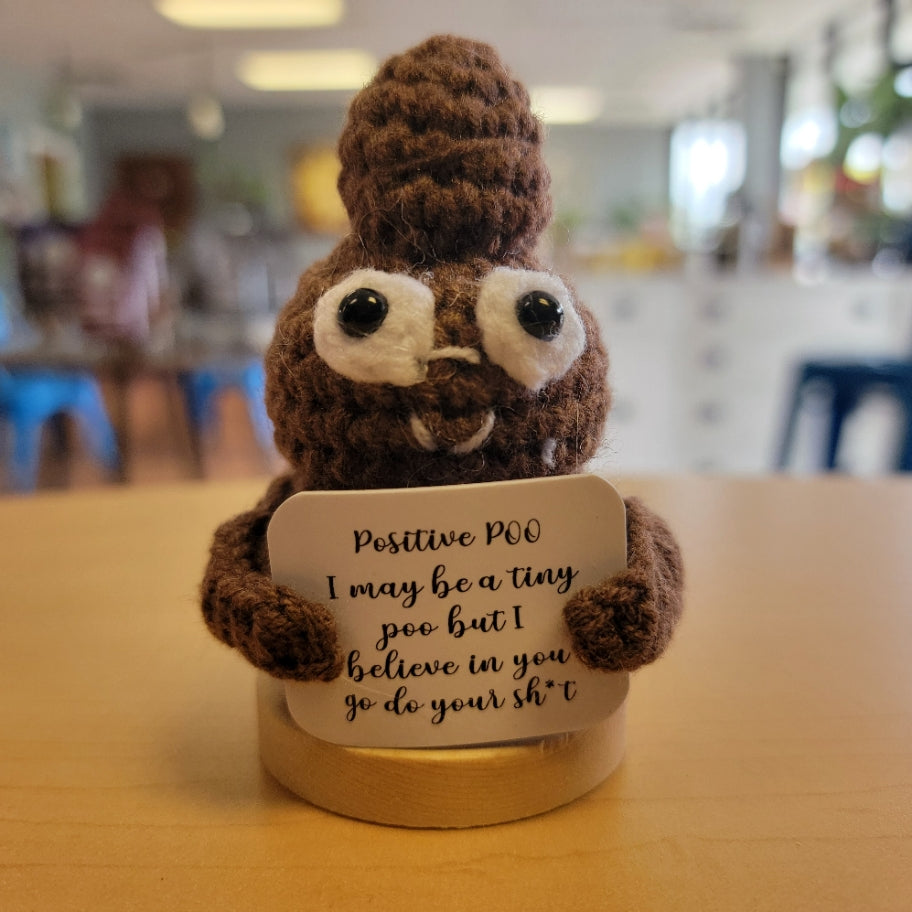 "Positive Poo" Crocheted Character