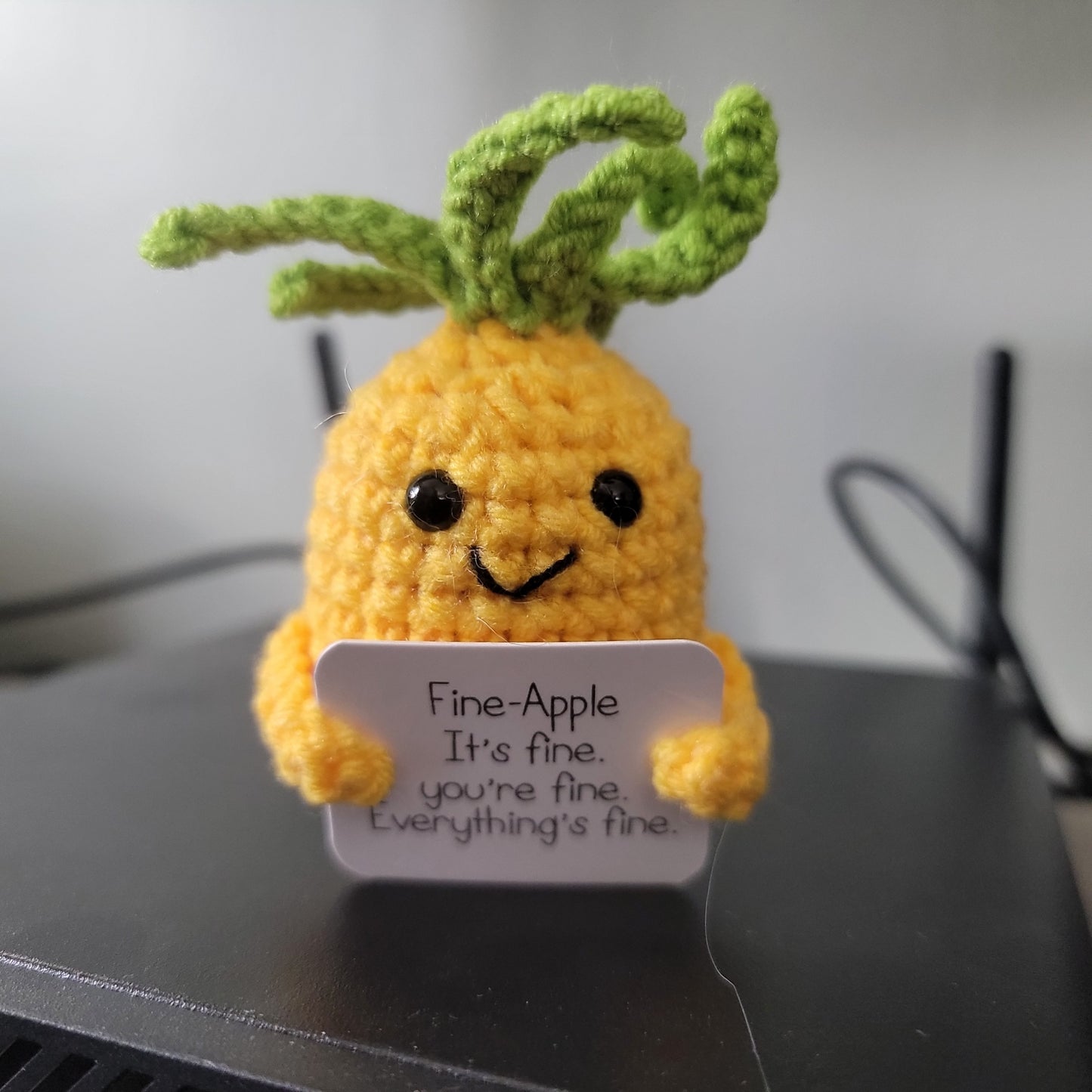 "Fine-Apple" Crocheted Character
