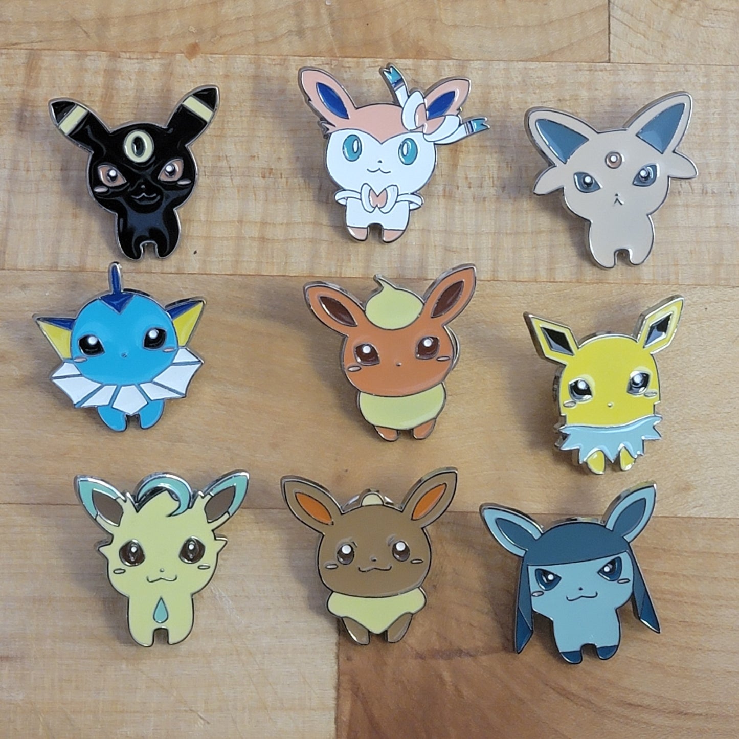 Eevee Evolution Enamel Pins