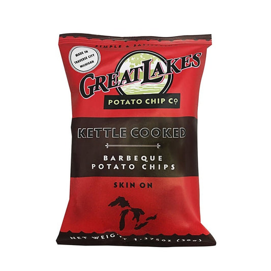 Great Lakes Kettle Barbecue Potato Chips, Skin-On