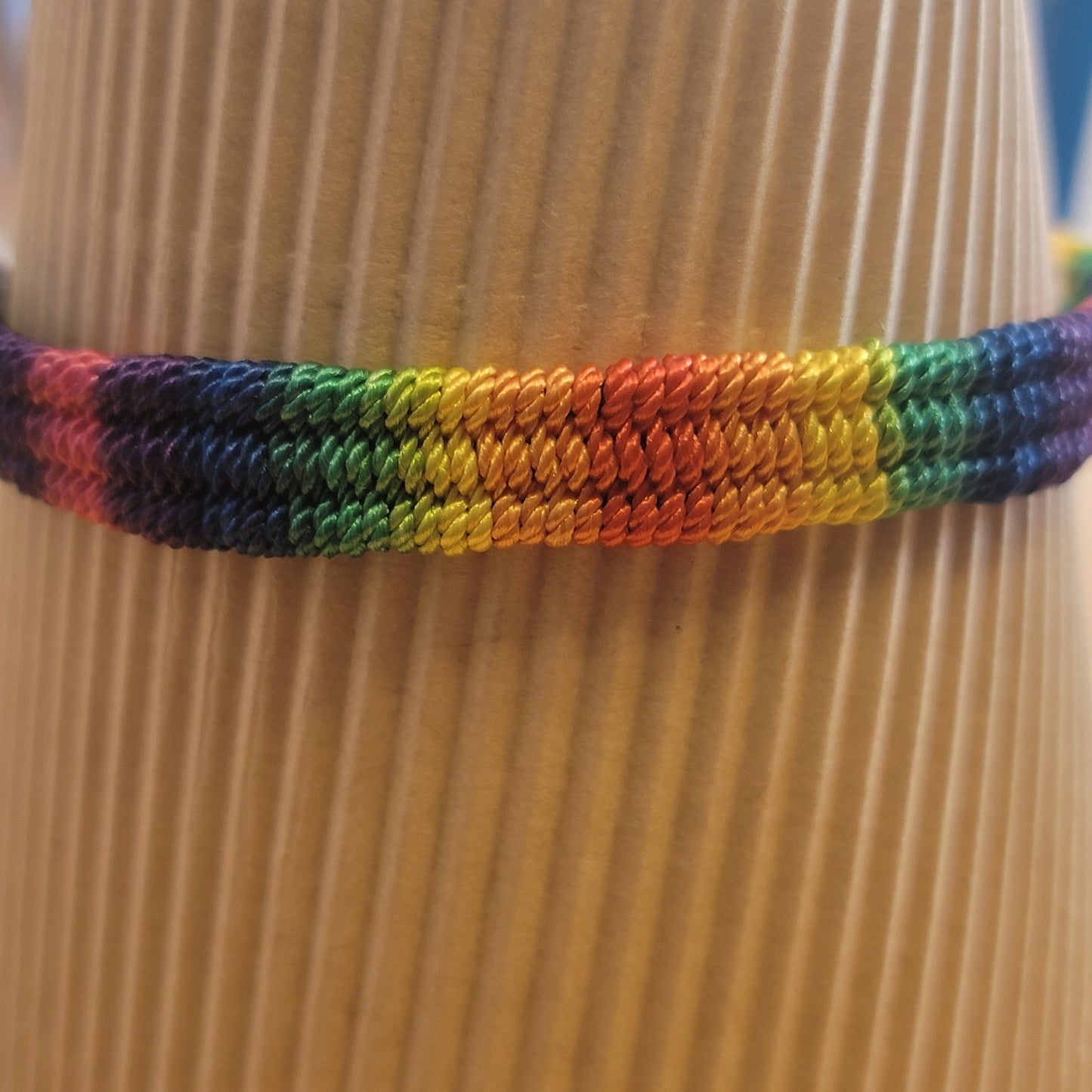 Pride Rainbow Braided Bracelet