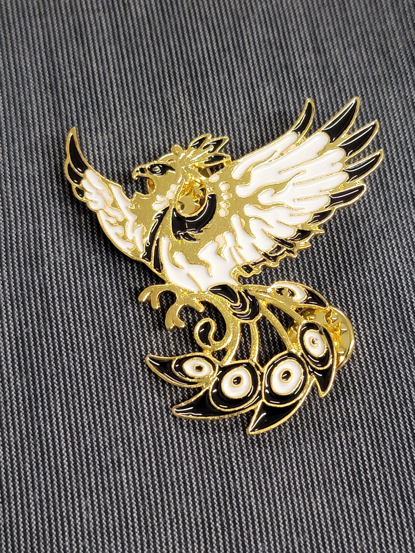 Phoenix Enamel Pin Metal Gothic Style Brooch