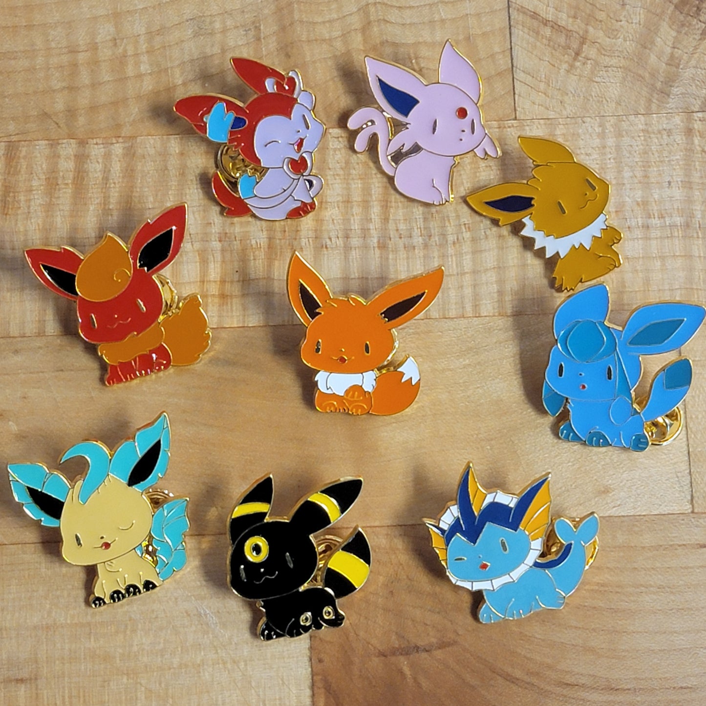 Eevee Evolution Enamel Pins