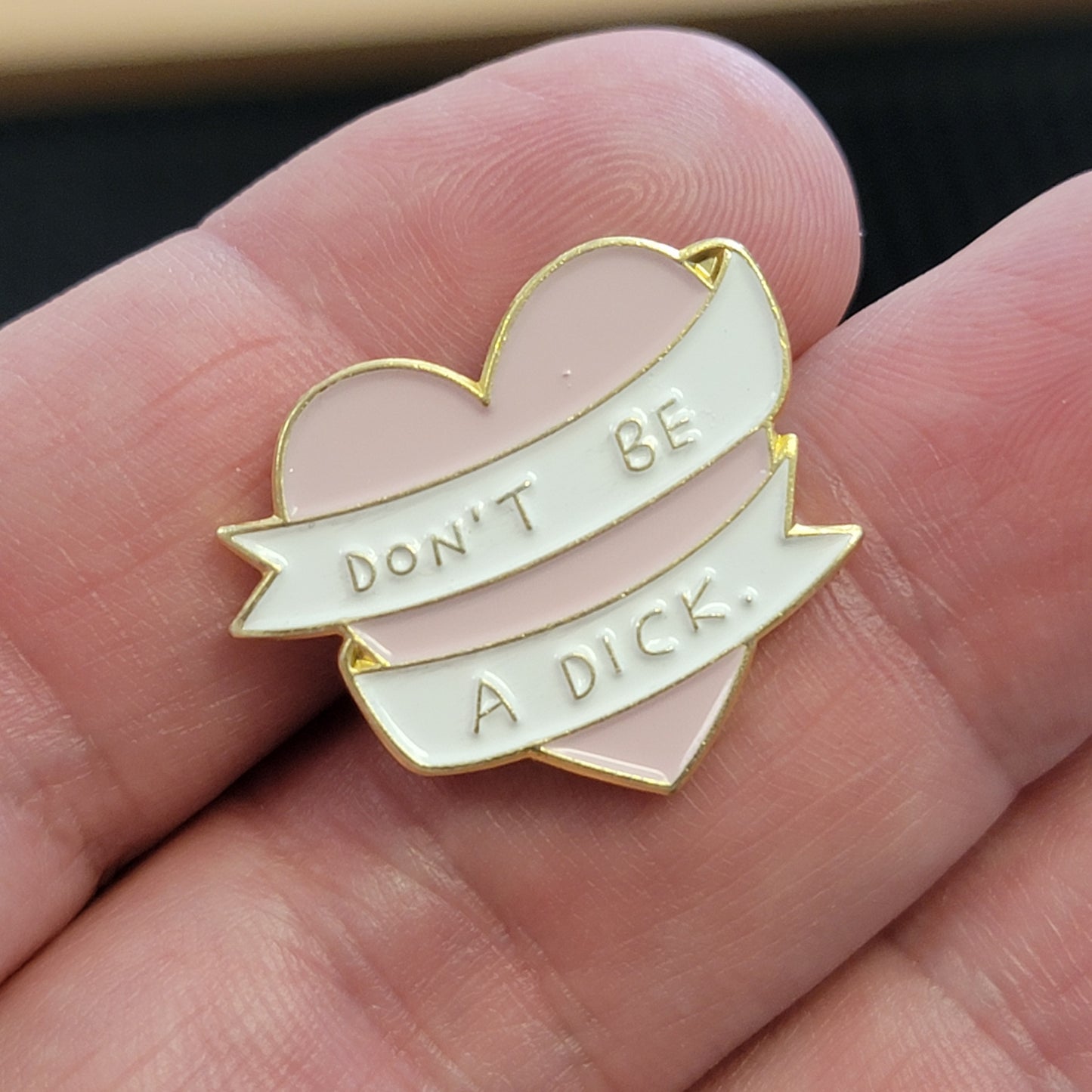 "Don't Be A Dick." Enamel Pin